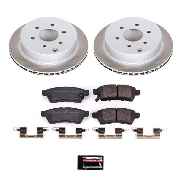 Power Stop 09-12 Suzuki Equator Rear Semi-Coated Rotor Kit For Cheap