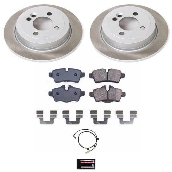 Power Stop 07-10 Mini Cooper Rear Semi-Coated Rotor Kit Online Hot Sale