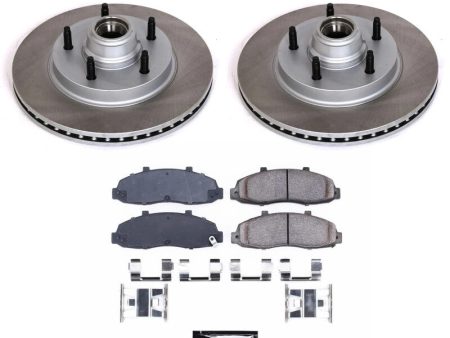 Power Stop 97-00 Ford F-150 Front Semi-Coated Rotor Kit Fashion