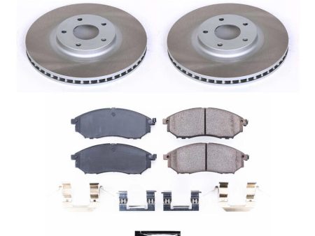 Power Stop 11-14 Nissan Murano Front Semi-Coated Rotor Kit For Discount