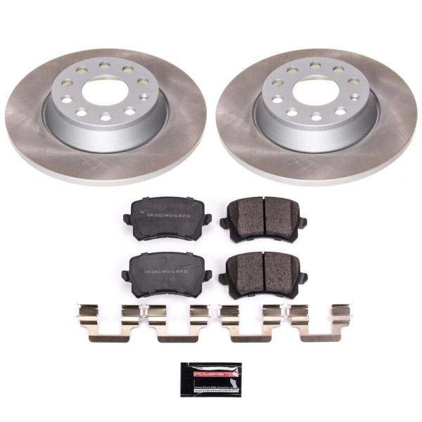 Power Stop 2009 Volkswagen Passat Rear Semi-Coated Rotor Kit For Discount