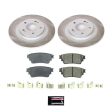 Power Stop 18-20 Mitsubishi Outlander PHEV Rear Semi-Coated Rotor Kit Supply