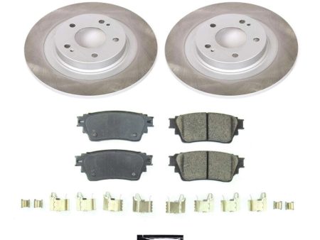 Power Stop 18-20 Mitsubishi Outlander PHEV Rear Semi-Coated Rotor Kit Supply