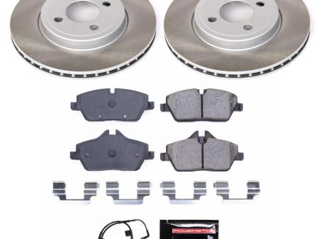 Power Stop 07-10 Mini Cooper Front Semi-Coated Rotor Kit Cheap