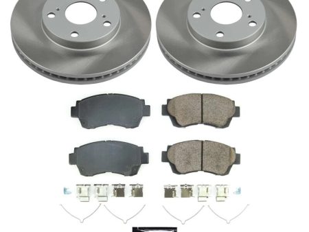 Power Stop 98-03 Toyota Sienna Front Semi-Coated Rotor Kit For Sale