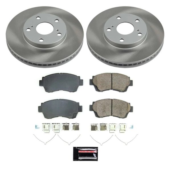 Power Stop 98-03 Toyota Sienna Front Semi-Coated Rotor Kit For Sale