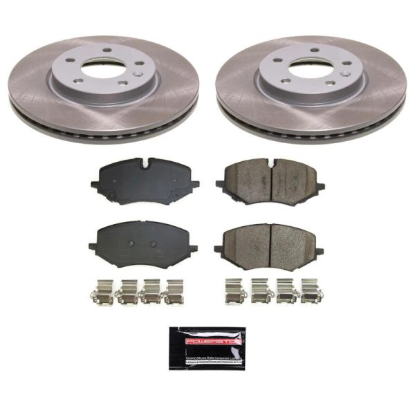 Power Stop 21-22 Chevrolet Trailblazer Front Semi-Coated Rotor Kit on Sale