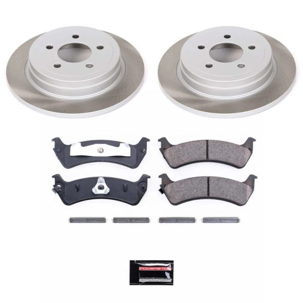 Power Stop 2003 Ford Explorer Sport Rear Semi-Coated Rotor Kit Discount