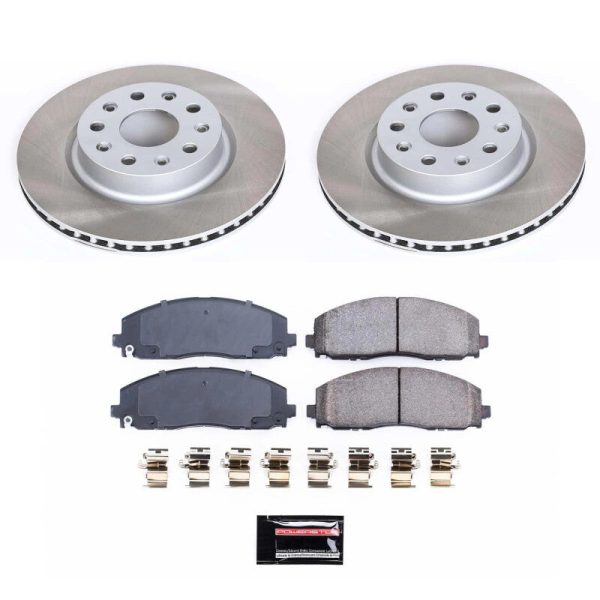 Power Stop 18-22 Jeep Wrangler Front Semi-Coated Rotor Kit on Sale