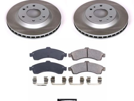 Power Stop 02-04 Oldsmobile Bravada Front Semi-Coated Rotor Kit Fashion