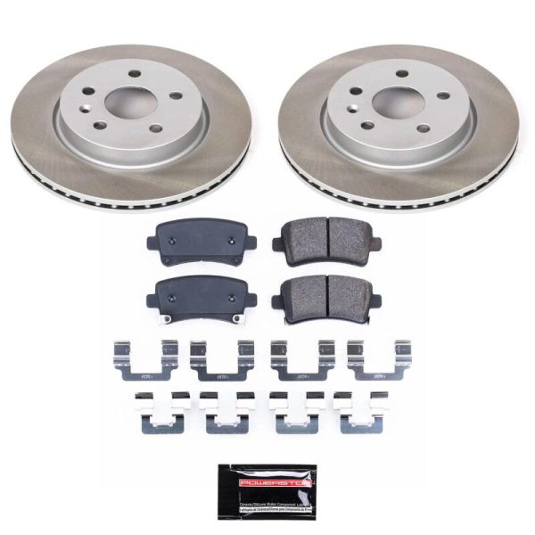 Power Stop 10-11 Saab 9-5 Rear Semi-Coated Rotor Kit For Sale