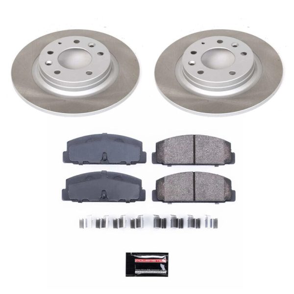 Power Stop 2003 Mazda Protege Rear Semi-Coated Rotor Kit on Sale