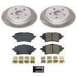 Power Stop 18-19 Toyota C-HR Rear Semi-Coated Rotor Kit Supply