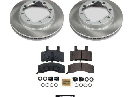 Power Stop 88-00 GMC K3500 Front Semi-Coated Rotor Kit For Discount