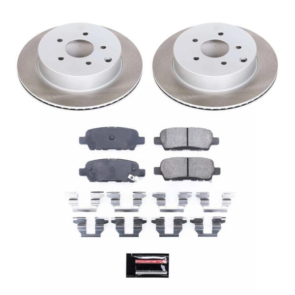 Power Stop 11-17 Nissan Quest Rear Semi-Coated Rotor Kit Discount