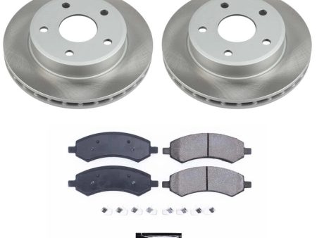 Power Stop 2011 Ram Dakota Front Semi-Coated Rotor Kit Hot on Sale