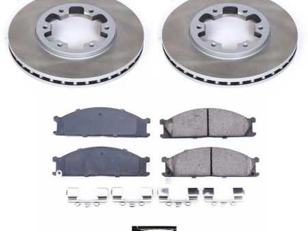 Power Stop 87-95 Nissan Pathfinder Front Semi-Coated Rotor Kit on Sale