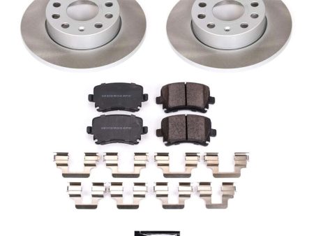 Power Stop 06-09 Volkswagen Rabbit Rear Semi-Coated Rotor Kit Supply