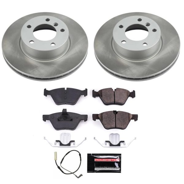 Power Stop 2007 BMW 328xi Front Semi-Coated Rotor Kit Supply