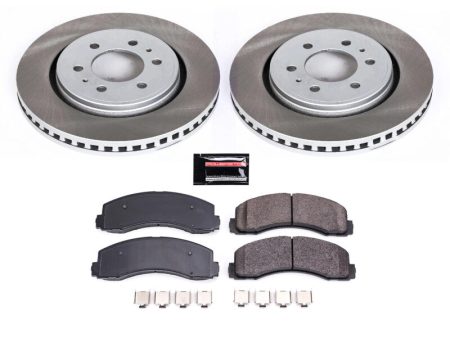 Power Stop 10-21 Lincoln Navigator Front Semi-Coated Rotor Kit For Discount