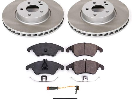 Power Stop 2016 Mercedes-Benz SLK300 Front Semi-Coated Rotor Kit For Sale