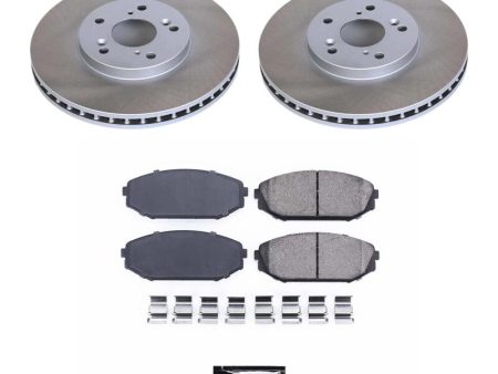 Power Stop 99-04 Honda Odyssey Front Semi-Coated Rotor Kit For Sale