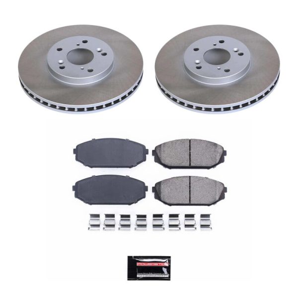 Power Stop 99-04 Honda Odyssey Front Semi-Coated Rotor Kit For Sale