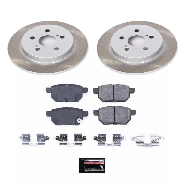 Power Stop 17-22 Toyota Prius Prime Rear Semi-Coated Rotor Kit on Sale