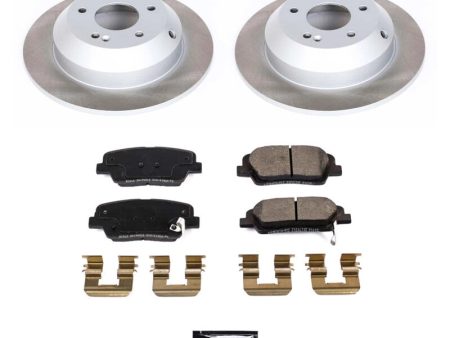 Power Stop 2019 Hyundai Santa Fe XL Rear Semi-Coated Rotor Kit Fashion