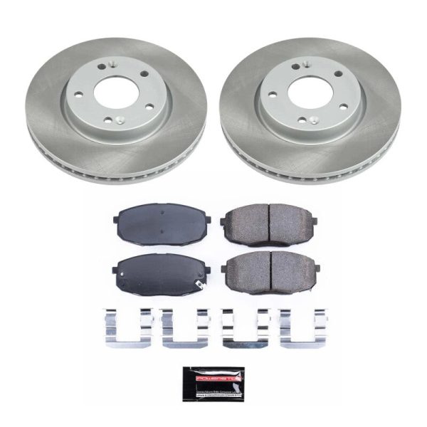 Power Stop 09-12 Hyundai Elantra Front Semi-Coated Rotor Kit Online Sale