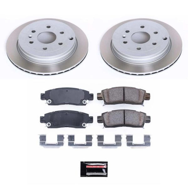 Power Stop 07-10 Saturn Outlook Rear Semi-Coated Rotor Kit on Sale