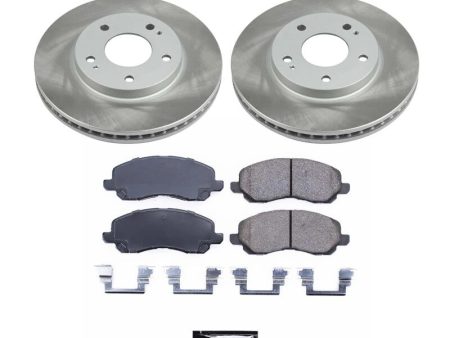 Power Stop 03-04 Mitsubishi Outlander Front Semi-Coated Rotor Kit For Sale