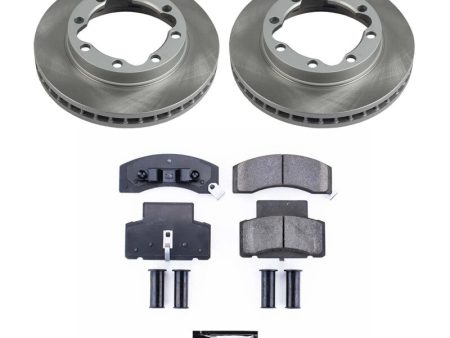 Power Stop 90-00 GMC K3500 Front Semi-Coated Rotor Kit Fashion