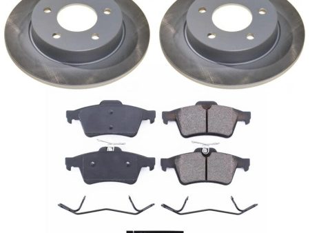 Power Stop 06-13 Mazda 3 Rear Semi-Coated Rotor Kit For Discount