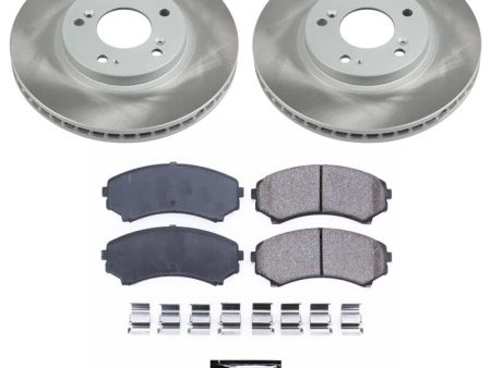 Power Stop 10-11 Mitsubishi Endeavor Front Semi-Coated Rotor Kit For Sale