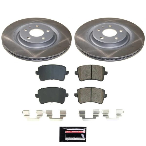 Power Stop 14-17 Audi SQ5 Rear Semi-Coated Rotor Kit Supply