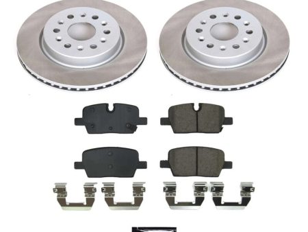 Power Stop 21-22 GMC Acadia Rear Semi-Coated Rotor Kit Supply