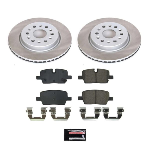 Power Stop 21-22 GMC Acadia Rear Semi-Coated Rotor Kit Supply