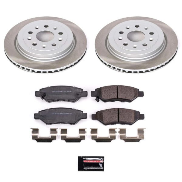 Power Stop 10-15 Chevrolet Camaro Rear Semi-Coated Rotor Kit Sale