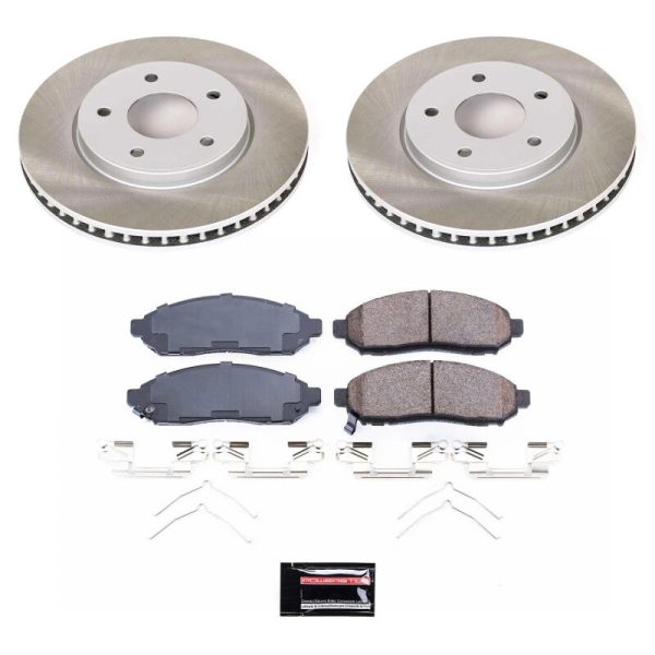 Power Stop 13-21 Nissan NV200 Front Semi-Coated Rotor Kit Sale