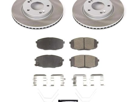 Power Stop 18-22 Hyundai Kona Front Semi-Coated Rotor Kit on Sale