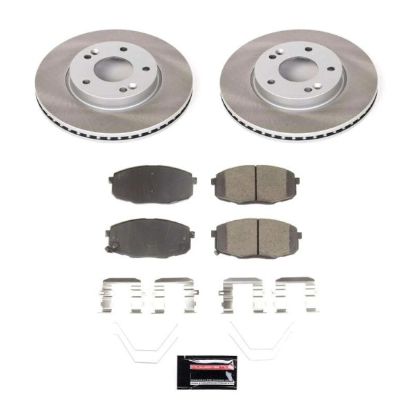 Power Stop 18-22 Hyundai Kona Front Semi-Coated Rotor Kit on Sale