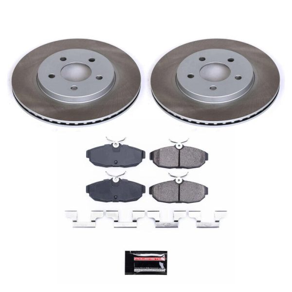 Power Stop 05-11 Ford Mustang Rear Semi-Coated Rotor Kit Hot on Sale