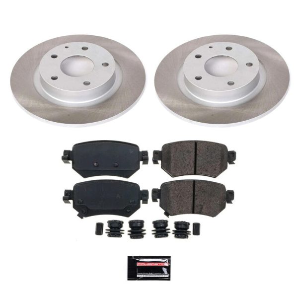 Power Stop 16-21 Mazda 6 Rear Semi-Coated Rotor Kit For Discount