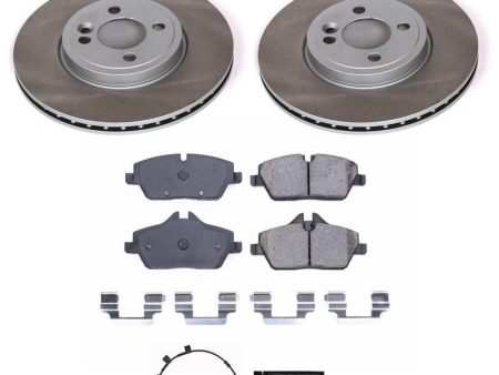 Power Stop 2011 Mini Cooper Front Semi-Coated Rotor Kit For Sale