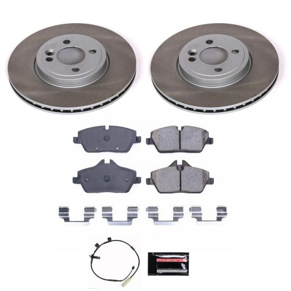 Power Stop 2011 Mini Cooper Front Semi-Coated Rotor Kit For Sale