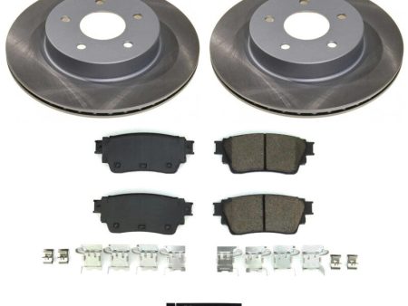 Power Stop 21-23 Nissan Rogue Rear Semi-Coated Rotor Kit Online Hot Sale