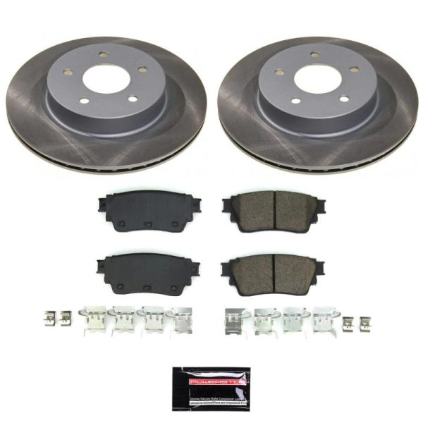 Power Stop 21-23 Nissan Rogue Rear Semi-Coated Rotor Kit Online Hot Sale