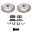 Power Stop 02-04 Honda Odyssey Rear Semi-Coated Rotor Kit Discount