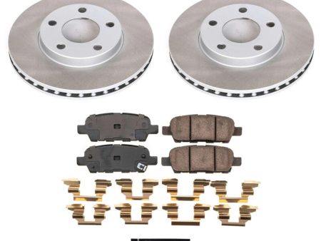 Power Stop 2009 Nissan 370Z Rear Semi-Coated Rotor Kit Cheap